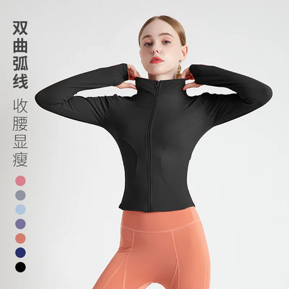 Women’s Workout Coat – Warm, Zip-Up Sports Jacket