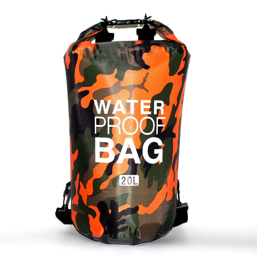 Leaftour Waterproof Dry Bag – Camouflage PVC Rafting, Diving & Outdoor Backpack (2-30L)