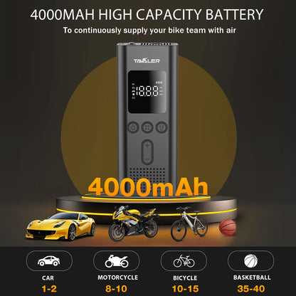 Portable Electric Air Compressor 150psi – Wireless for Cars & Bike
