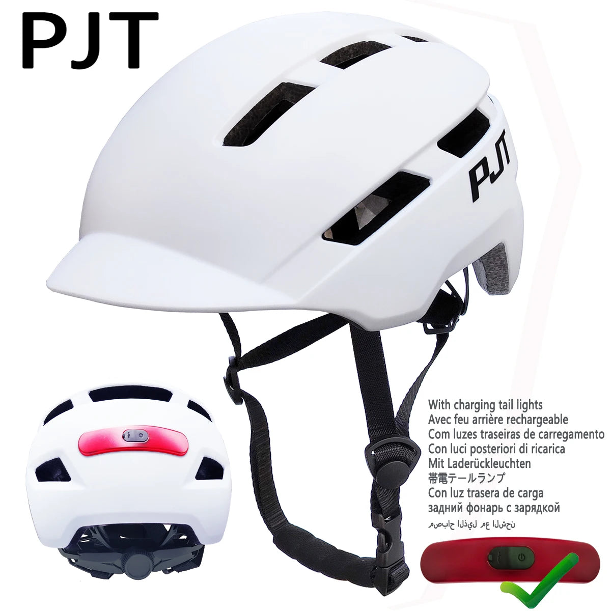 PJT USB Rechargeable Cycling Helmet – MTB & Road