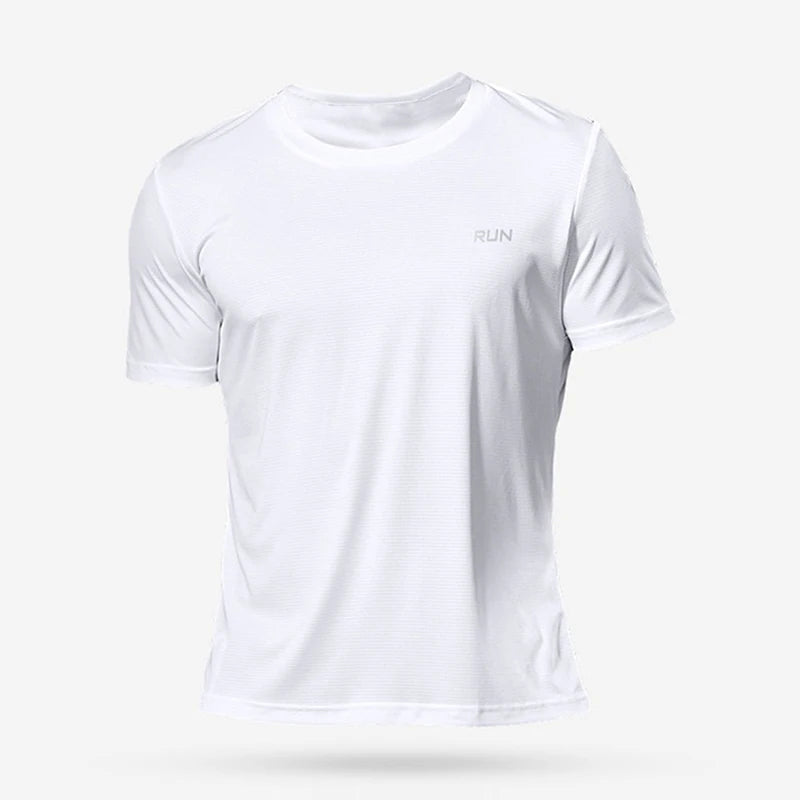 Men’s Summer Quick-Dry Gym T-Shirt – Oversized Fitness & Running Top Brazil Jersey Style