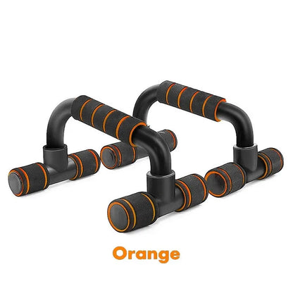 1 Pair U-Shaped Push-Up Bars with Hand Sponge Grip – Home Gym Strength Training