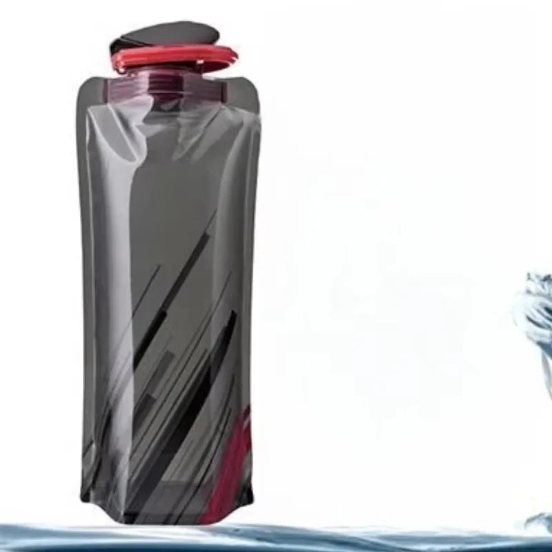 500ml TPU Foldable Soft Water Bottle – Collapsible Sports Flask for Hiking & Running