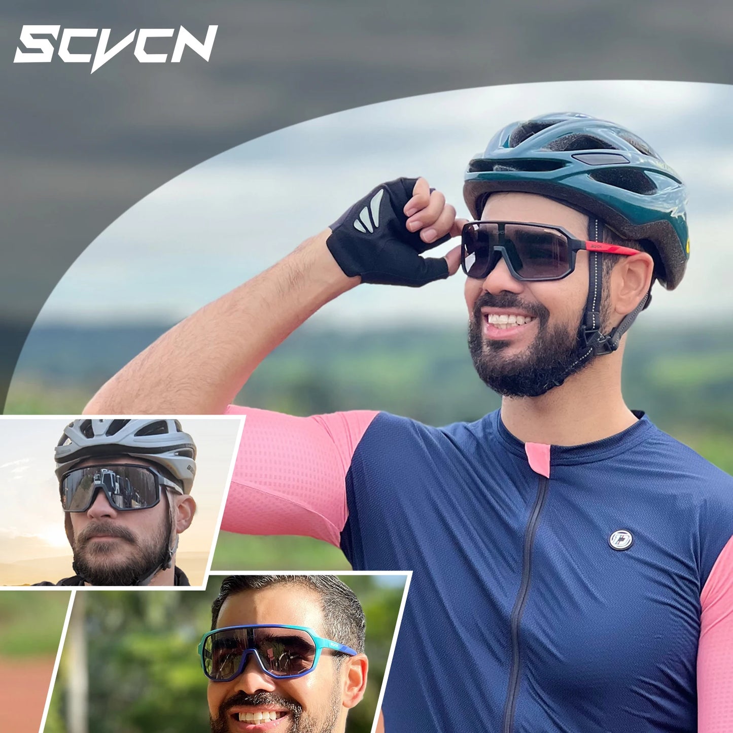 SCVCN HOT MTB Cycling Glasses for Men Women Outdoor Sports Running Drving Sunglasses UV400 Road Running Bike Bicycle Goggles