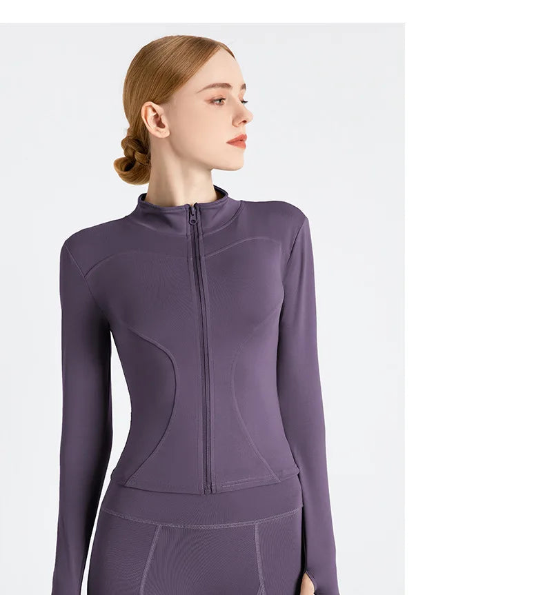 Women’s Workout Coat – Warm, Zip-Up Sports Jacket
