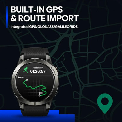 Zeblaze Stratos 3 PRO Smartwatch – 1.43” AMOLED, GPS, Bluetooth Calls, Fitness Tracker