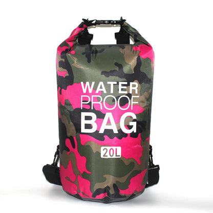 Leaftour Waterproof Dry Bag – Camouflage PVC Rafting, Diving & Outdoor Backpack (2-30L)