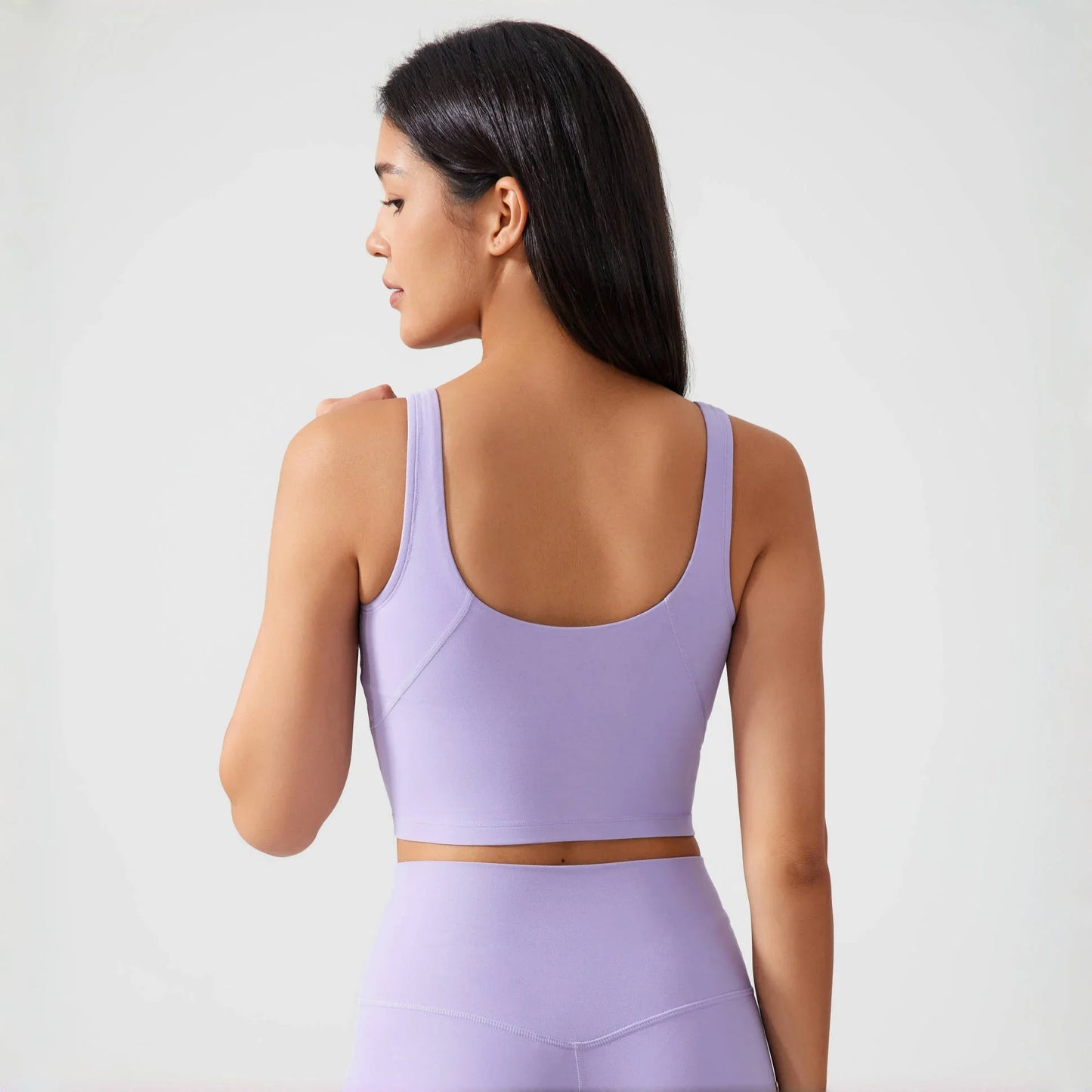 Women's Sports Bra – U-Back, Fixed Pad, Shockproof Yoga & Gym Crop Top