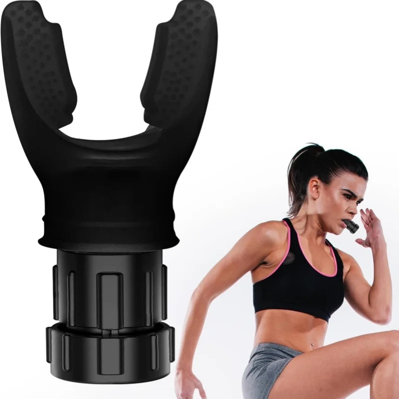 Silicone Breathing Trainer – Adjustable Resistance Fitness Device for Lung & Throat Exercise