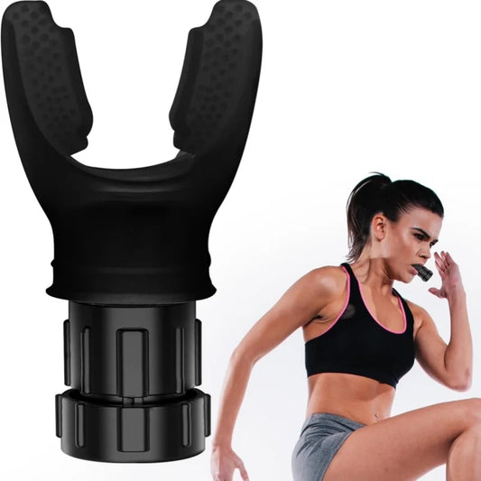 Silicone Breathing Trainer – Adjustable Resistance Fitness Device for Lung & Throat Exercise