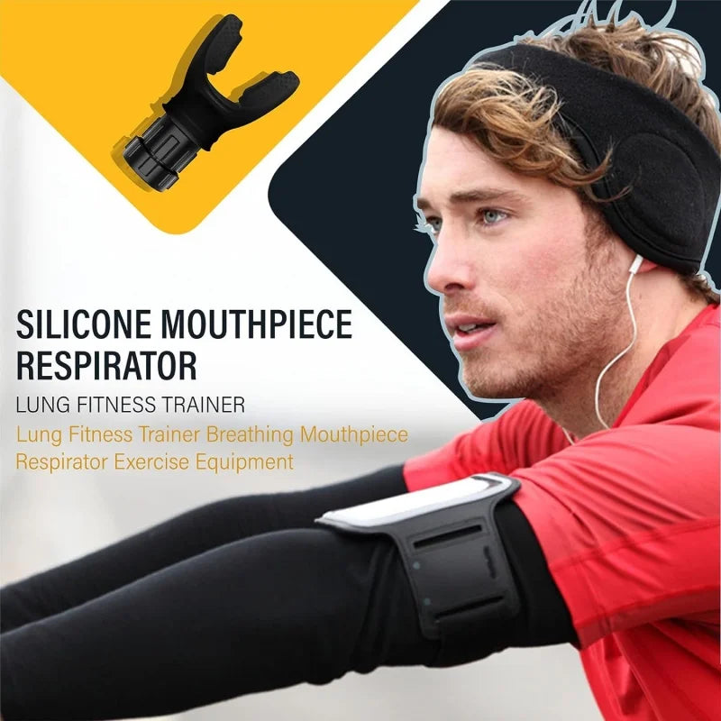 Silicone Breathing Trainer – Adjustable Resistance Fitness Device for Lung & Throat Exercise