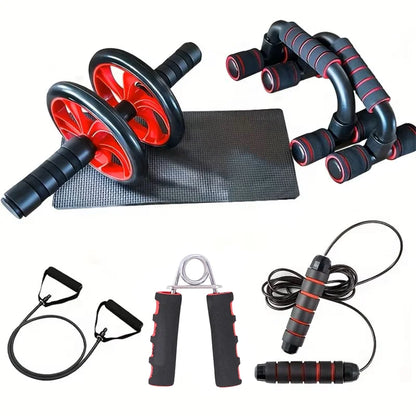 1 Pair U-Shaped Push-Up Bars with Hand Sponge Grip – Home Gym Strength Training