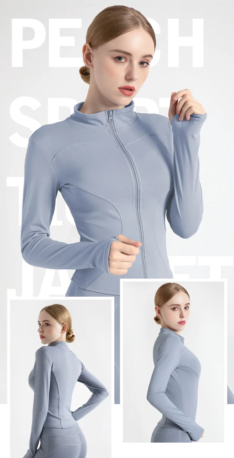 Women’s Workout Coat – Warm, Zip-Up Sports Jacket