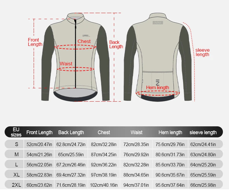 INBIKE Men’s Winter Cycling Jersey – Fleece, Reflective, Full Zippe