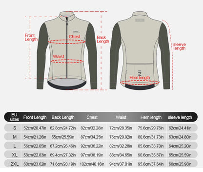 INBIKE Men’s Winter Cycling Jersey – Fleece, Reflective, Full Zippe