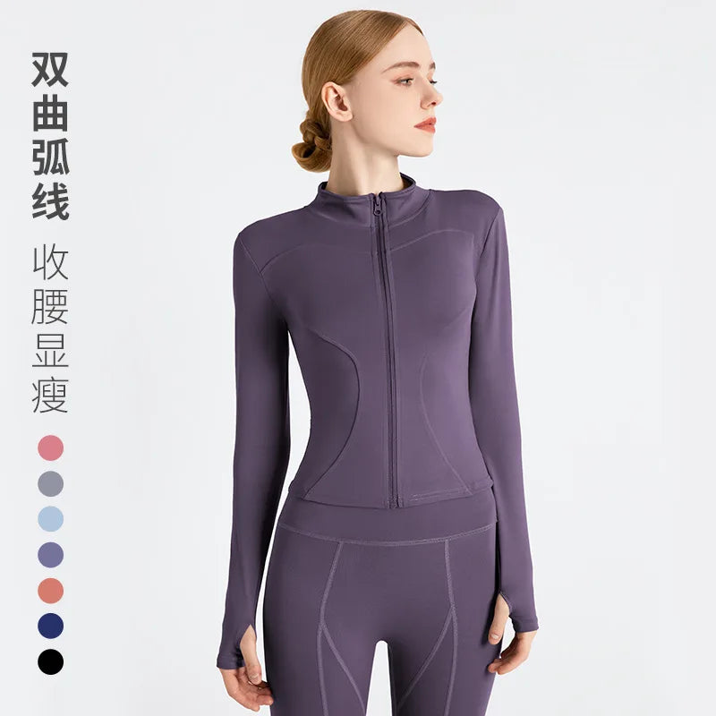 Women’s Workout Coat – Warm, Zip-Up Sports Jacket