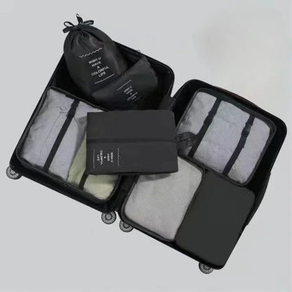 7-Piece Travel Organizer Bag Set – Packing Cubes for Clothes, Shoes & Accessories | Lightweight, Foldable & Multi-Purpose