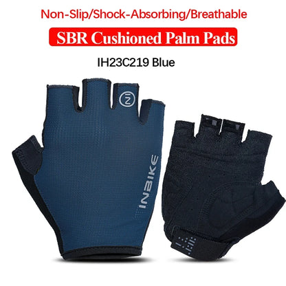INBIKE Shockproof Gel Half Finger Cycling Gloves – Breathable Summer MTB Gloves