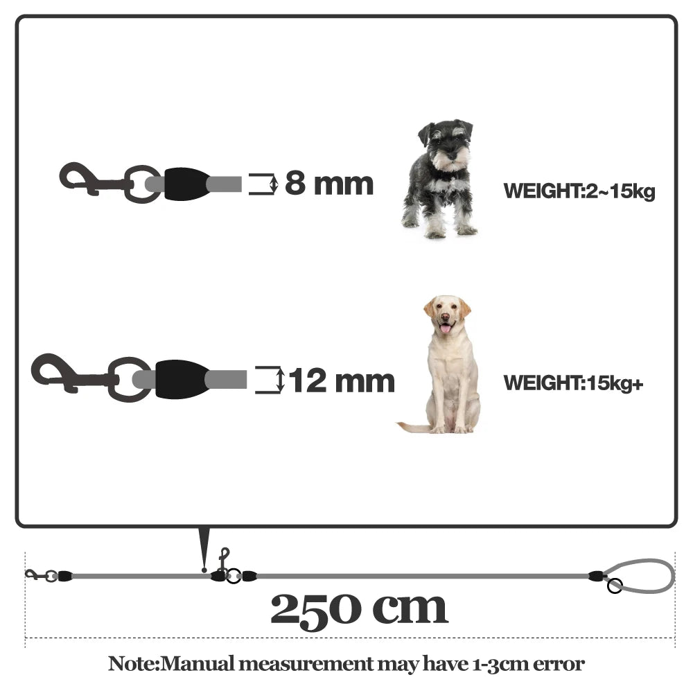 Nylon Hands-Free Dog Leash – Durable Traction Rope for Running with Small & Large Dogs