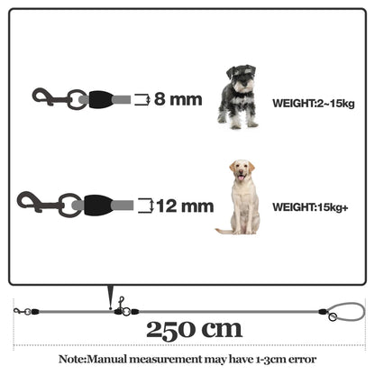 Nylon Hands-Free Dog Leash – Durable Traction Rope for Running with Small & Large Dogs