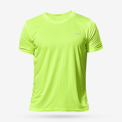 Men’s Summer Quick-Dry Gym T-Shirt – Oversized Fitness & Running Top Brazil Jersey Style