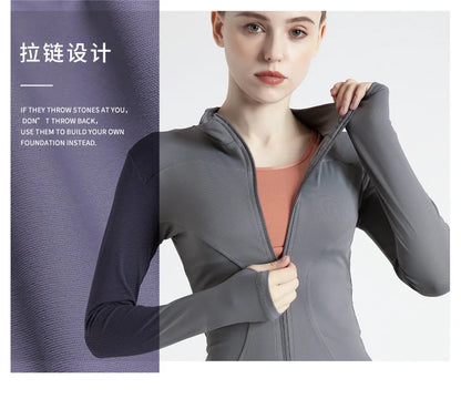 Women’s Workout Coat – Warm, Zip-Up Sports Jacket