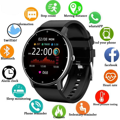 LIGE 2025 Smartwatch for Men & Women – Heart Rate Monitor, Waterproof Fitness Watch