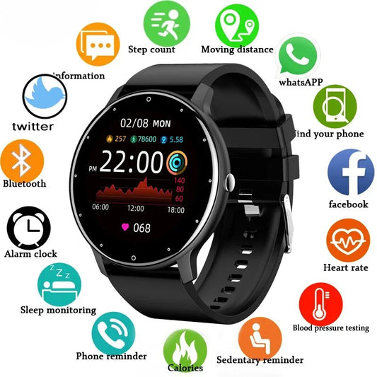 LIGE 2025 Smartwatch for Men & Women – Heart Rate Monitor, Waterproof Fitness Watch