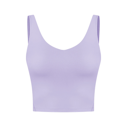 Women's Sports Bra – U-Back, Fixed Pad, Shockproof Yoga & Gym Crop Top