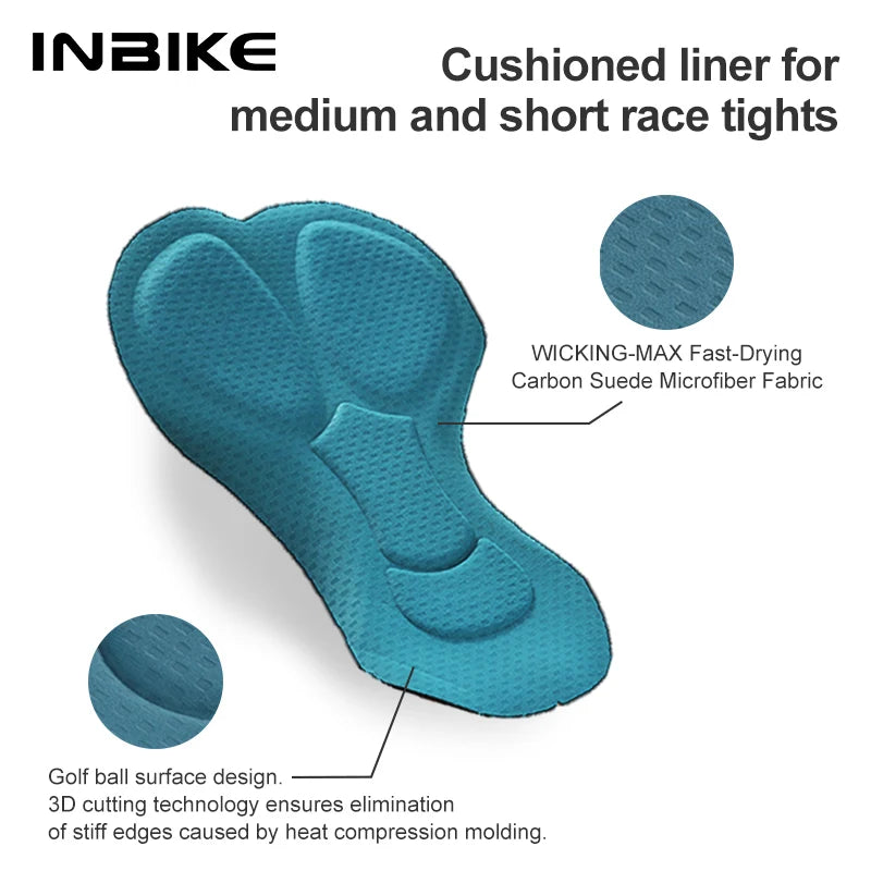 INBIKE 2024 Women’s Cycling Pants – Long Padded Bike Tights with Pockets