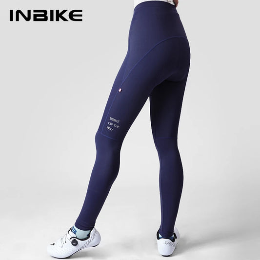 INBIKE 2024 Women’s Cycling Pants – Long Padded Bike Tights with Pockets