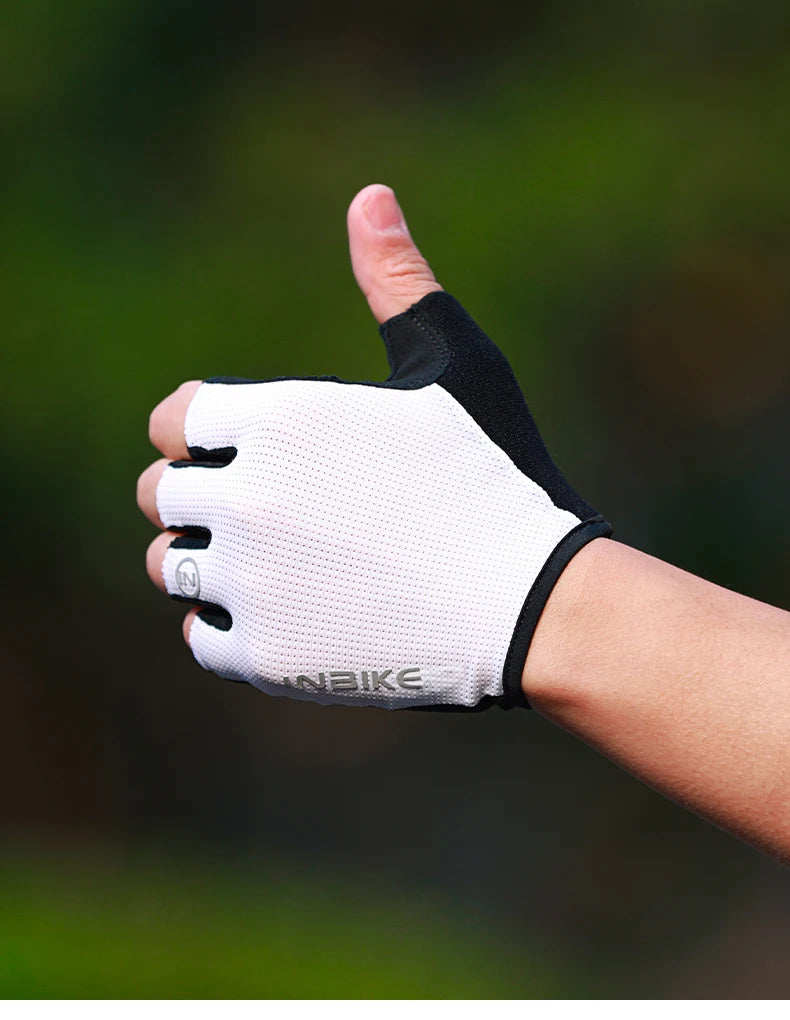 INBIKE Half Finger Cycling Gloves – Breathable, Shock-Absorption MTB Gloves