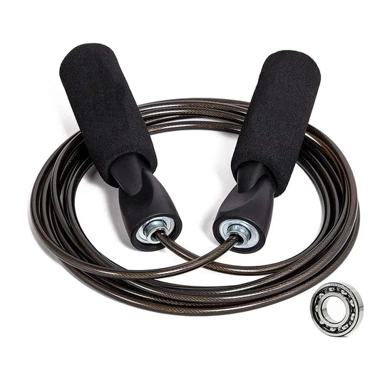 Adjustable Steel Wire Jump Rope – Speed Skipping Fitness Trainer