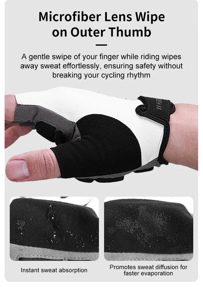 INBIKE Shockproof Gel Half Finger Cycling Gloves – Breathable Summer MTB Gloves