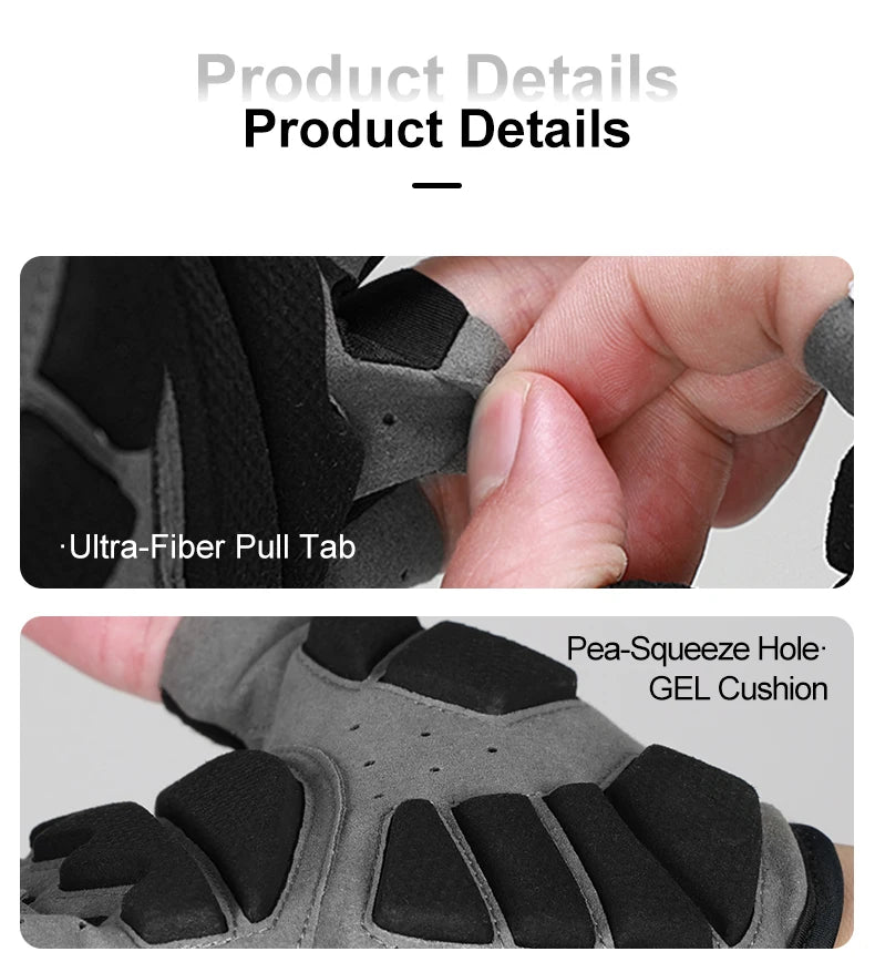 INBIKE Shockproof Gel Half Finger Cycling Gloves – Breathable Summer MTB Gloves