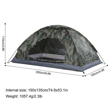 Ultralight 1-2 Person Camping Tent – Compact, UV-Protected & Waterproof