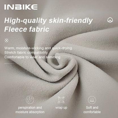 INBIKE Women’s Winter Cycling Jersey – Long Sleeve Fleece, Windproof & Reflective