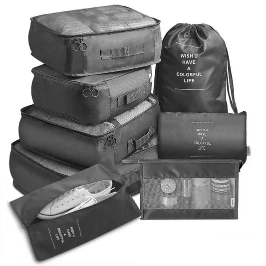 7-Piece Travel Organizer Bag Set – Packing Cubes for Clothes, Shoes & Accessories | Lightweight, Foldable & Multi-Purpose