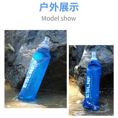 500ml TPU Foldable Soft Water Bottle – Collapsible Sports Flask for Hiking & Running