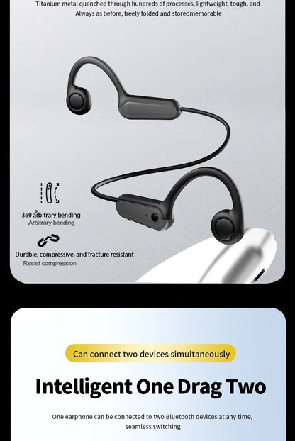 Xiaomi Mijia Bone Conduction Wireless Earphones – Bluetooth 5.3, Waterproof, Sports Headset with Mi