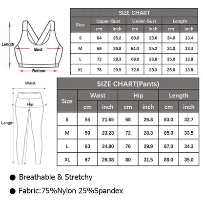 Women's 2-Piece Fitness Yoga Set – Buttery Soft, Quick-Dry & Breathable Workout Outfit for Gym, Running & Training