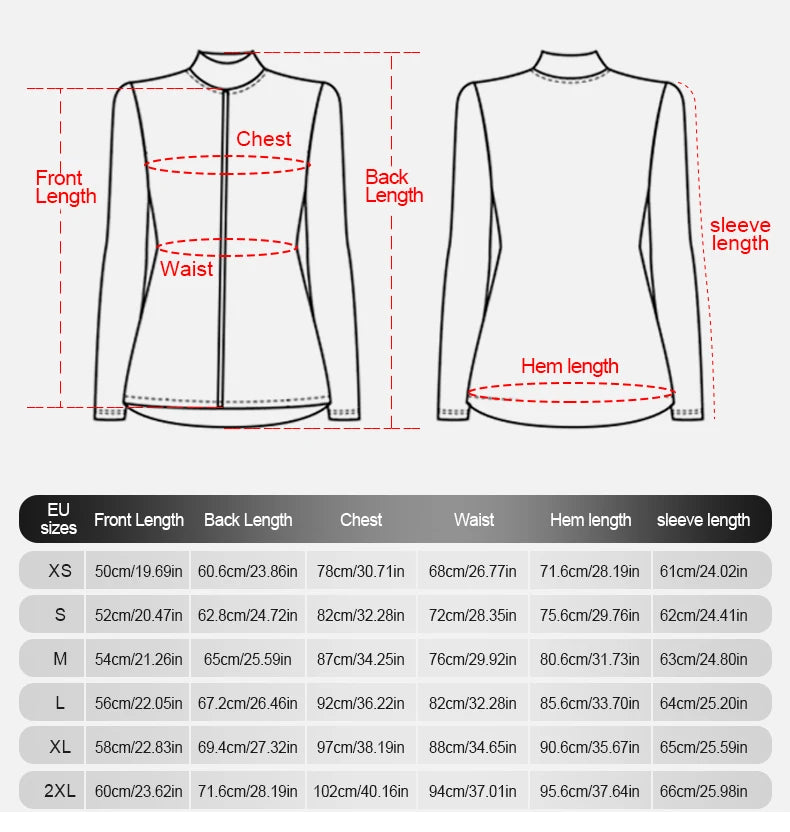 INBIKE Women’s Winter Cycling Jersey – Long Sleeve Fleece, Windproof & Reflective