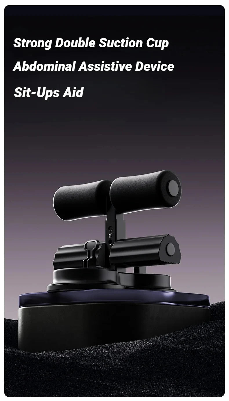 Abdominal Sit-Up Equipment with Suction Cups & Adjustable Ankle Support