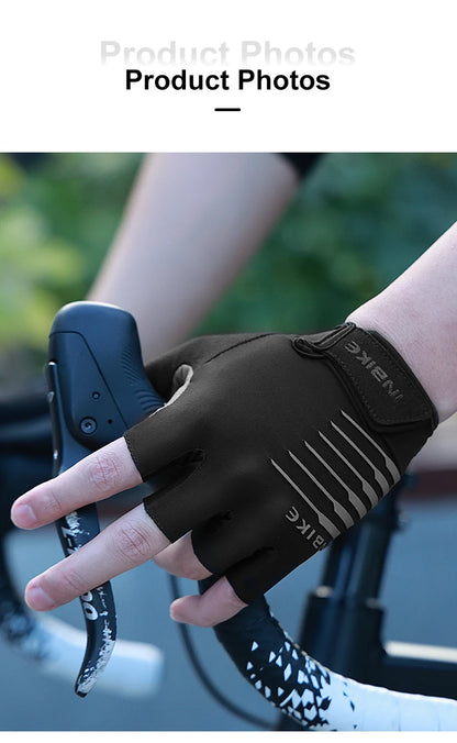 INBIKE Shockproof Gel Half Finger Cycling Gloves – Breathable Summer MTB Gloves