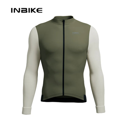 INBIKE Men’s Winter Cycling Jersey – Fleece, Reflective, Full Zippe