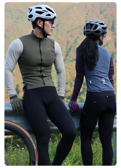 INBIKE Women’s Winter Cycling Jersey – Long Sleeve Fleece, Windproof & Reflective