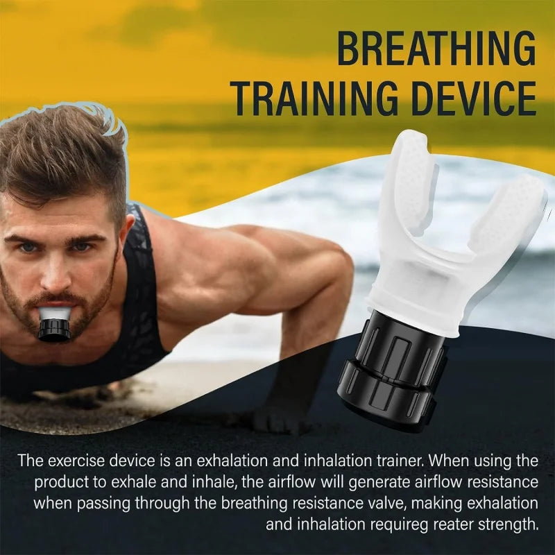 Silicone Breathing Trainer – Adjustable Resistance Fitness Device for Lung & Throat Exercise