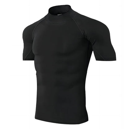 Men’s Compression Workout T-Shirt – Quick-Dry Short Sleeve Gym & Running Top