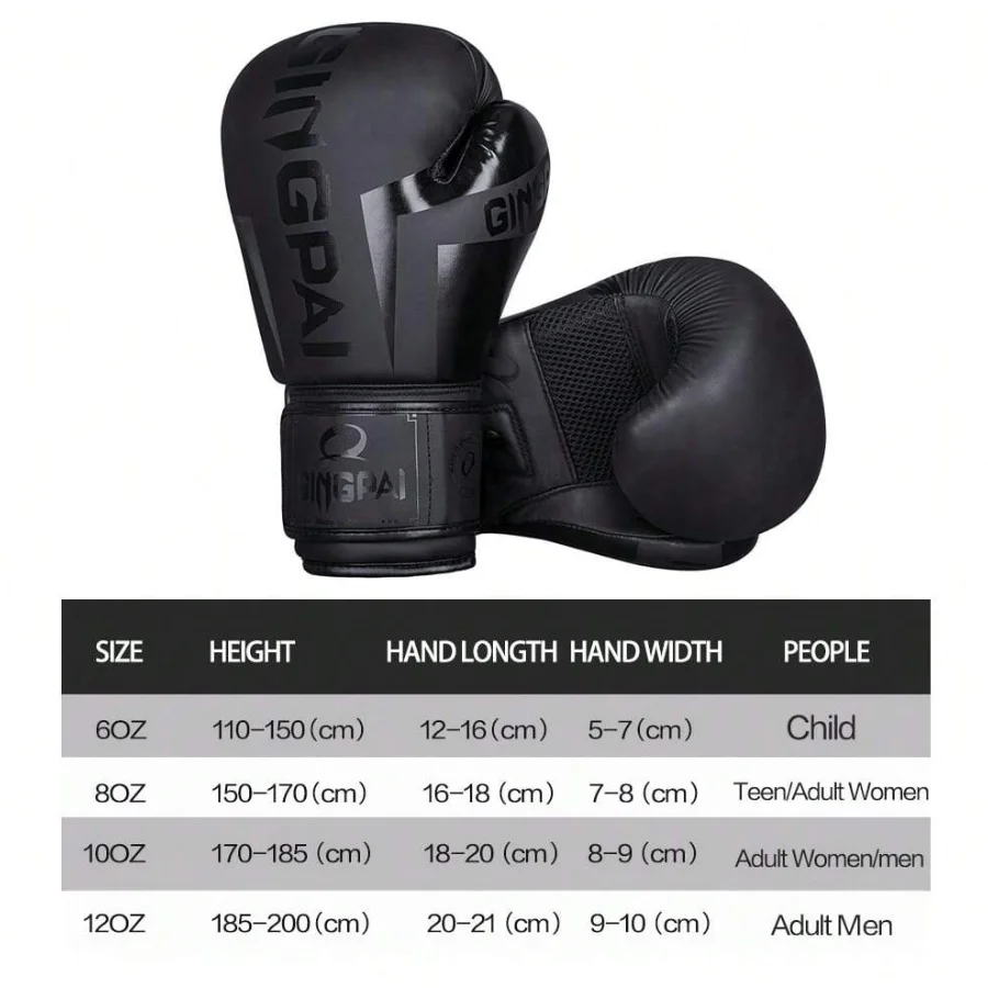 Versatile Boxing Gloves 6-12oz for Kids & Adults – Sparring, Muay Thai, MMA, Karate, Kickboxing