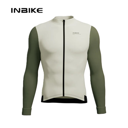 INBIKE Men’s Winter Cycling Jersey – Fleece, Reflective, Full Zippe